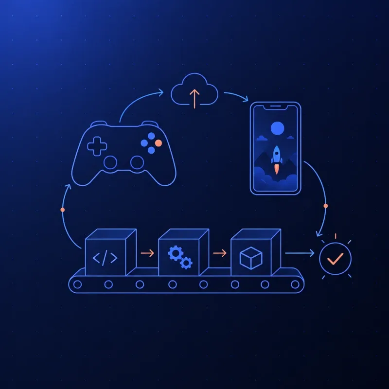 Managed mobile game release pipeline.