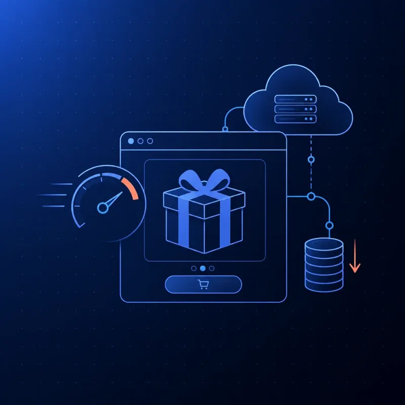 Gift ecommerce faster performance and cloud cost optimization.