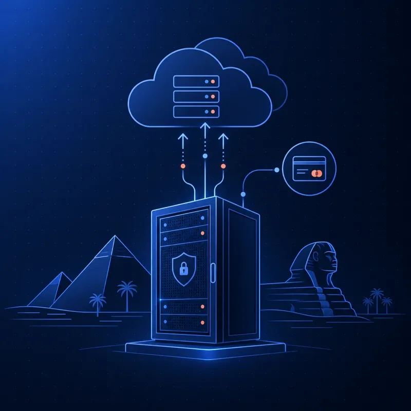 Egypt fintech local data with cloud scalability.