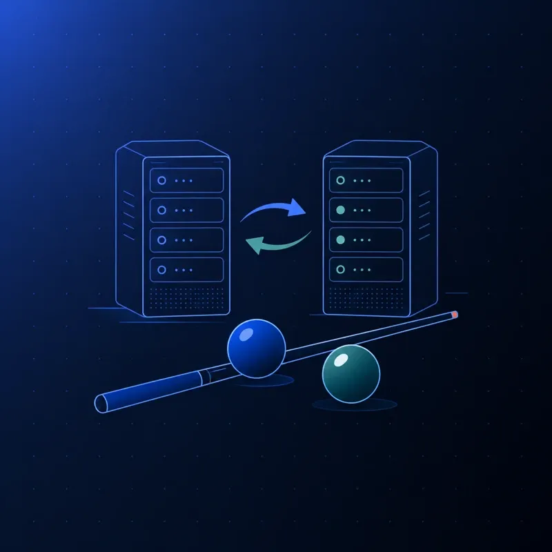 Pool gaming blue-green deployment.
