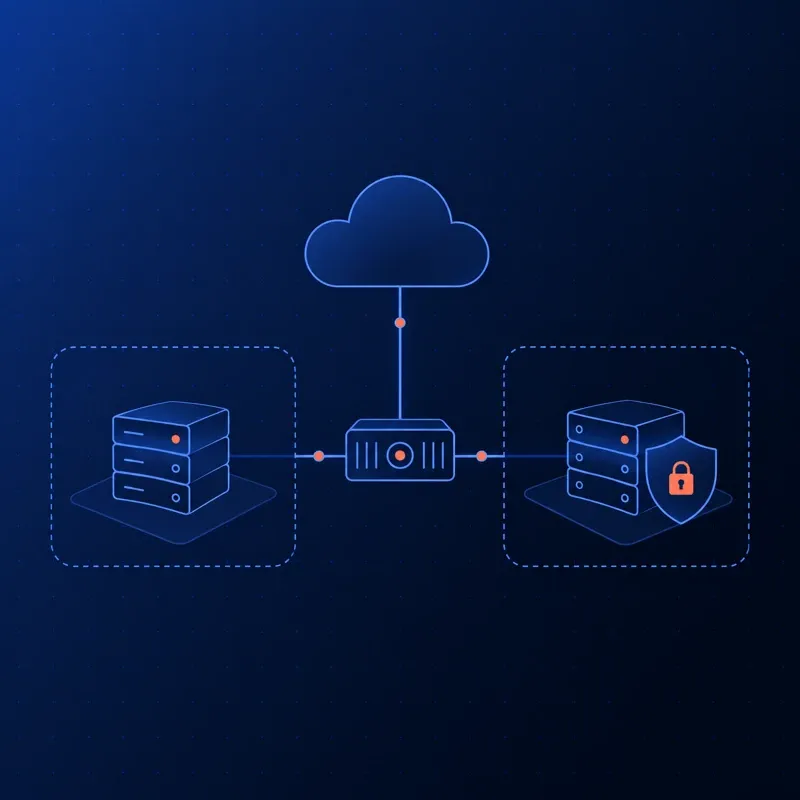 Secure dedicated production network architecture.